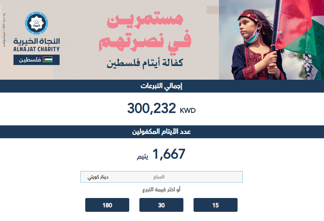 مبادرة كفالة 1000 يتيم فلسطيني