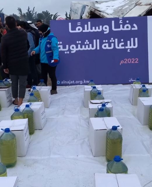 حملة دفئا وسلاما تواصل اغاثتها الشتوية في لبنان
