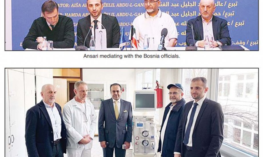 Al-Najat donated dialysis machines to 10 hospitals in Bosnia