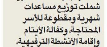 «زكاة كيفان»: إنجازات عديدة بالداخل والخارج في 2019